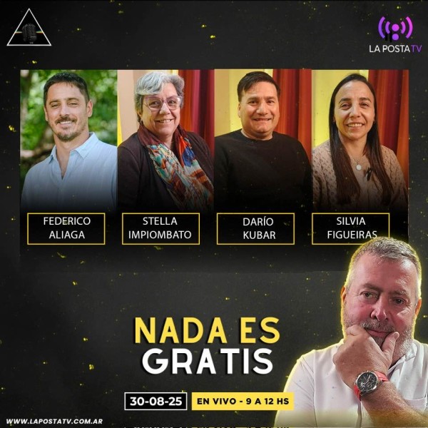 NADA ES GRATIS 43: Federico Aliaga - Stella Impiombato - Darío Kubar - "Chifu" Figueiras